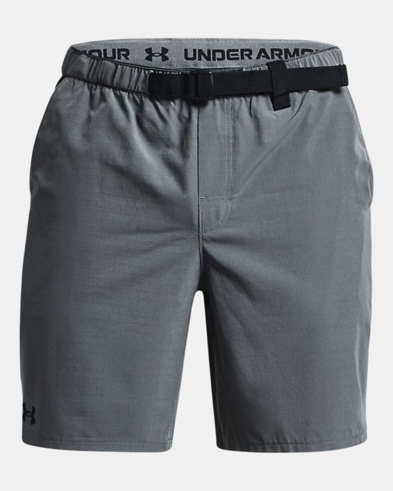 Men's UA Iso-Chill Trek Amphib 2-in-1 Shorts, Gray, pdpMainDesktop image number 6